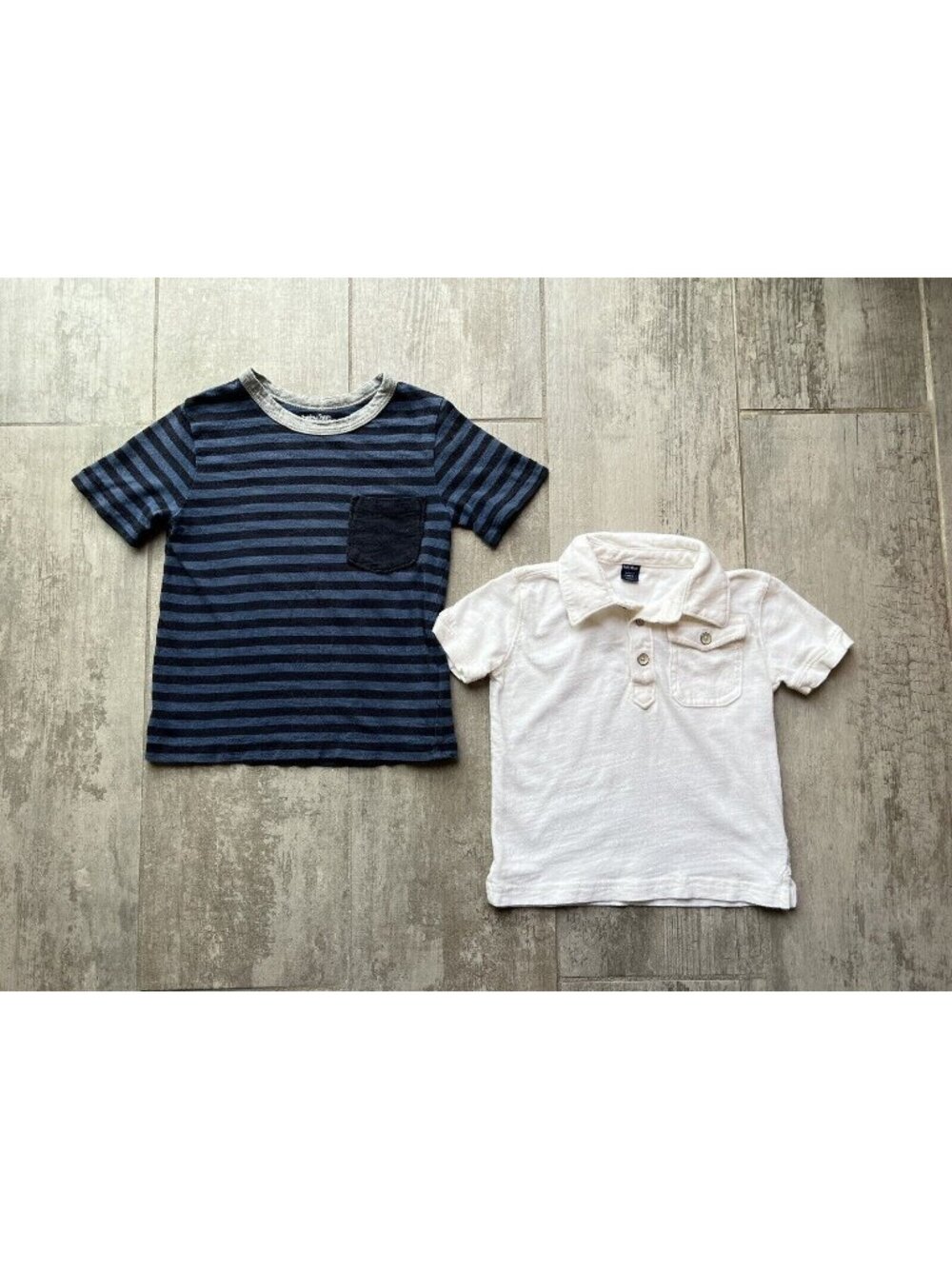 Lot Set of 2 Baby Gap Toddler Boys T-Shirt Polo Casual Cotton Boys Oxford 2T 2